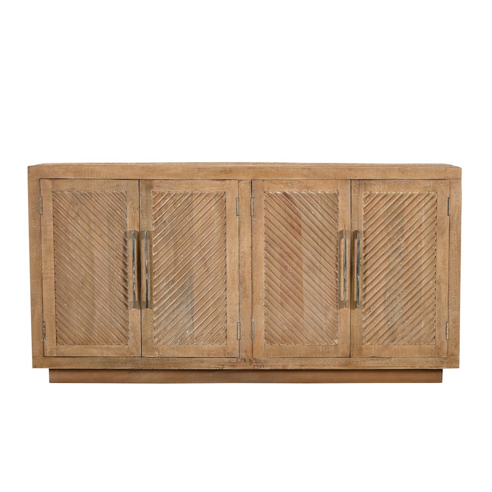 Lennox 4-door Carved Solid Wood Sideboard. Picture 2