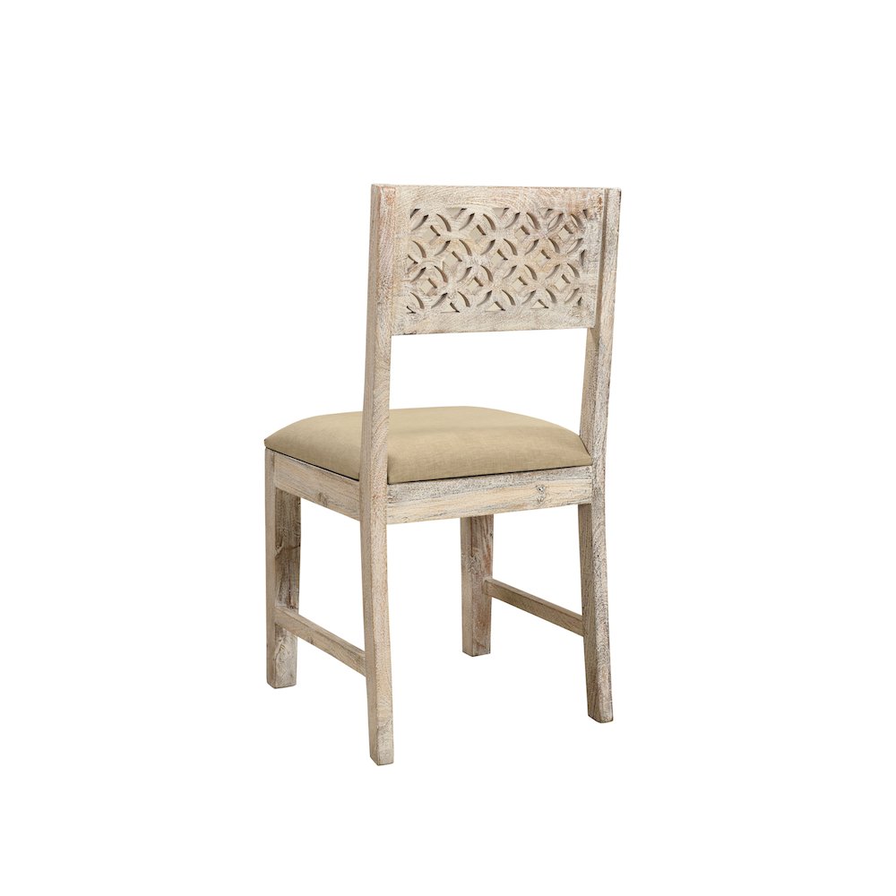 Jensen Carved Solid Wood Dining Chairs (Set of 2). Picture 6