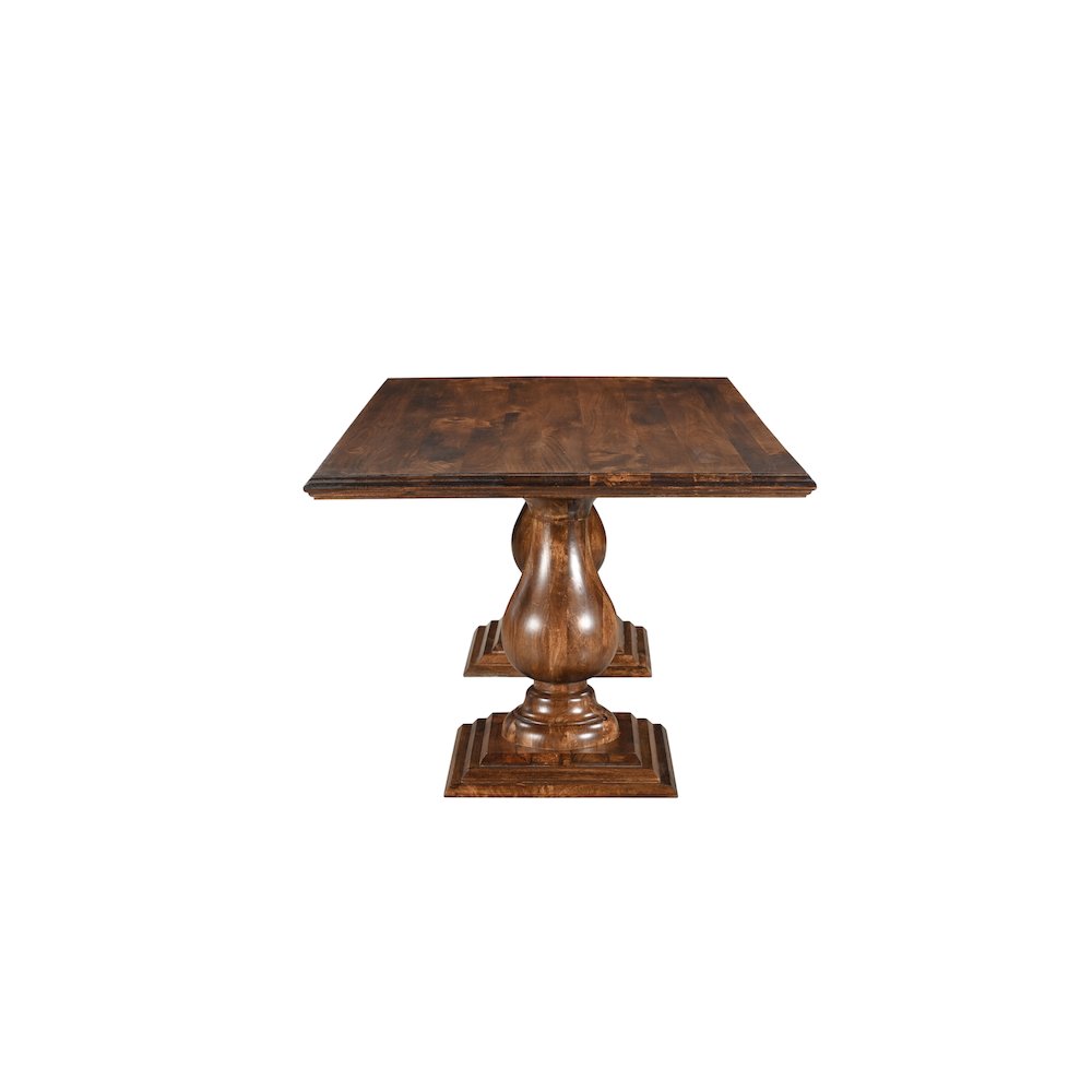 Adrien 75" Solid Wood Double Pedestal Dining Table. Picture 3