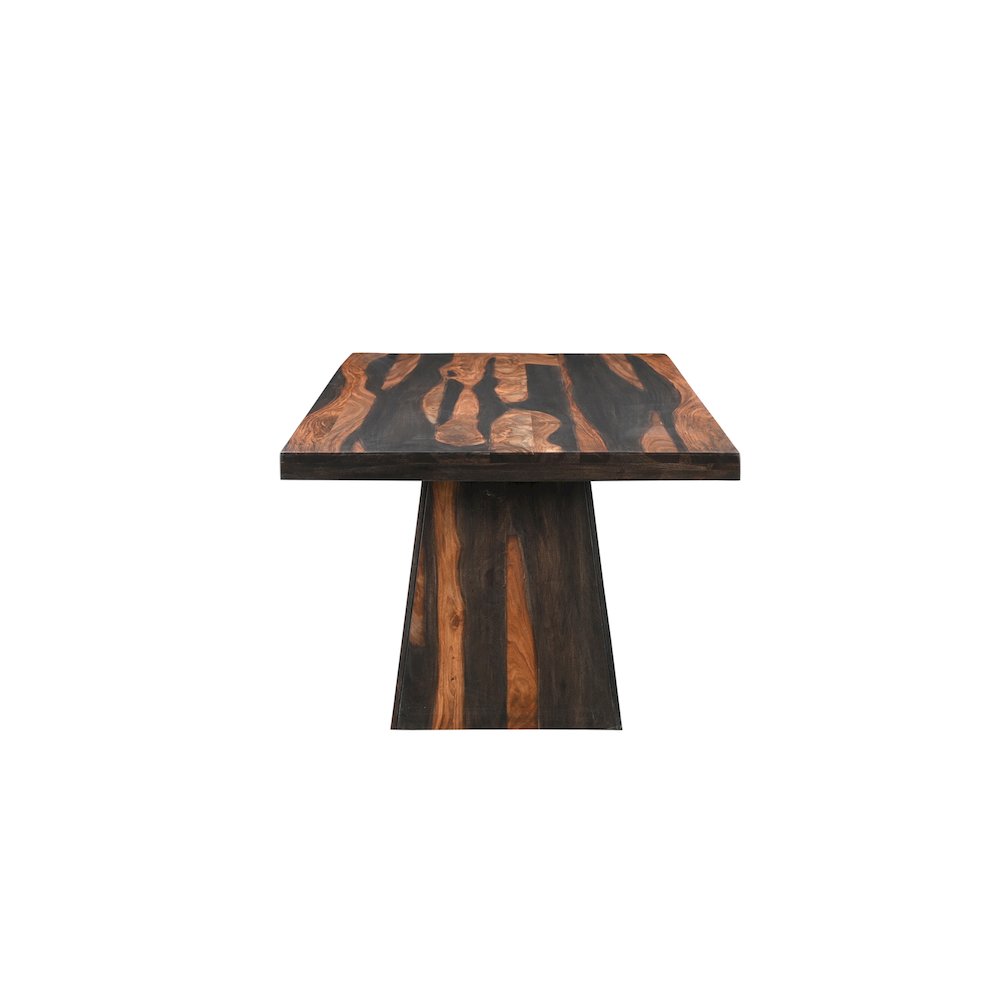 Marin 75" Solid Wood Pedestal Dining Table. Picture 5