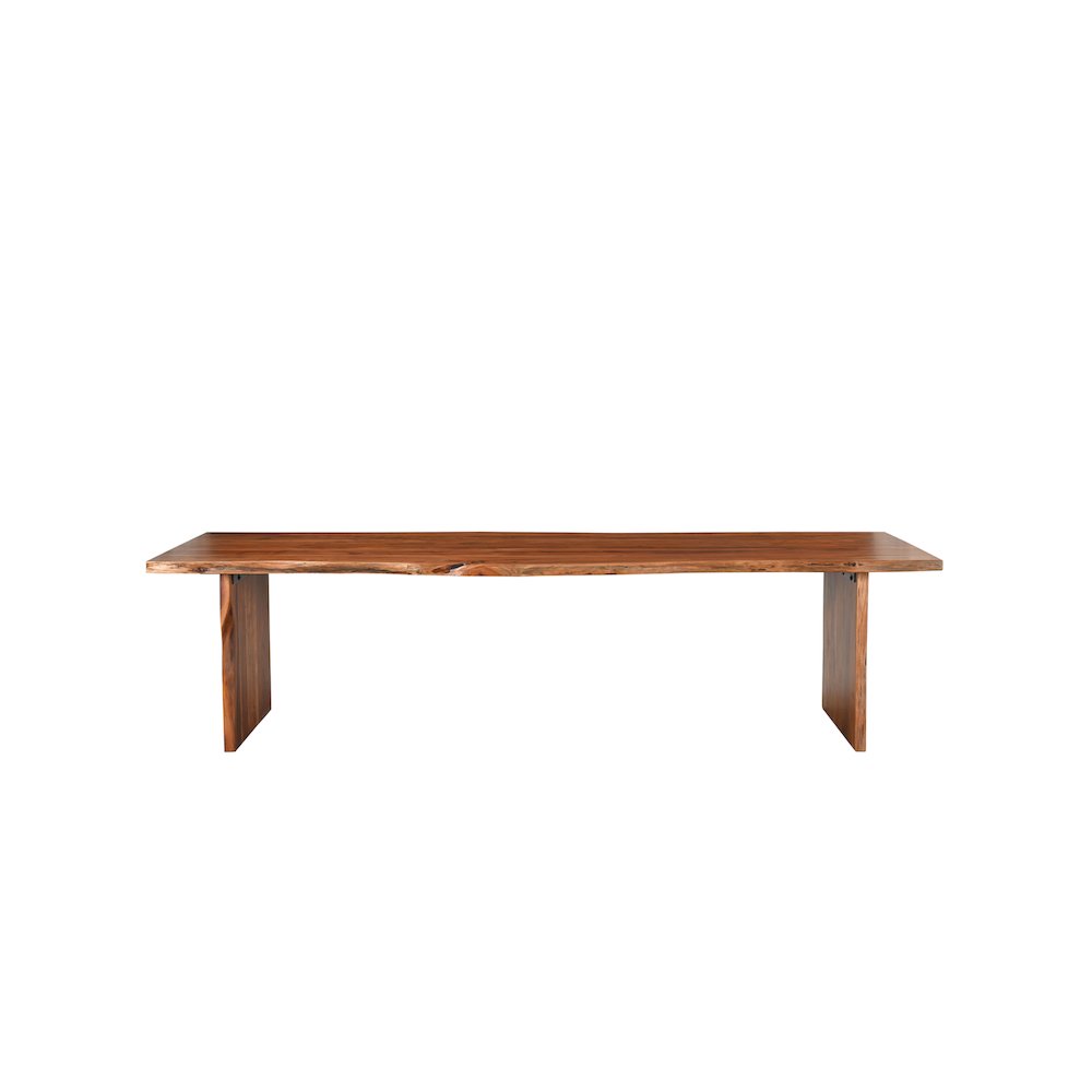 Oren 73" Live Edge Solid Wood Dining Bench. Picture 2