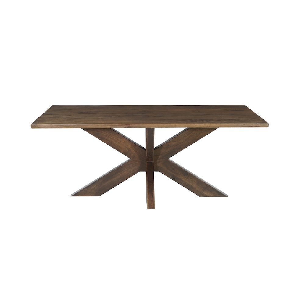 Renith 7-piece Live Edge Solid Wood Dining Set. Picture 3