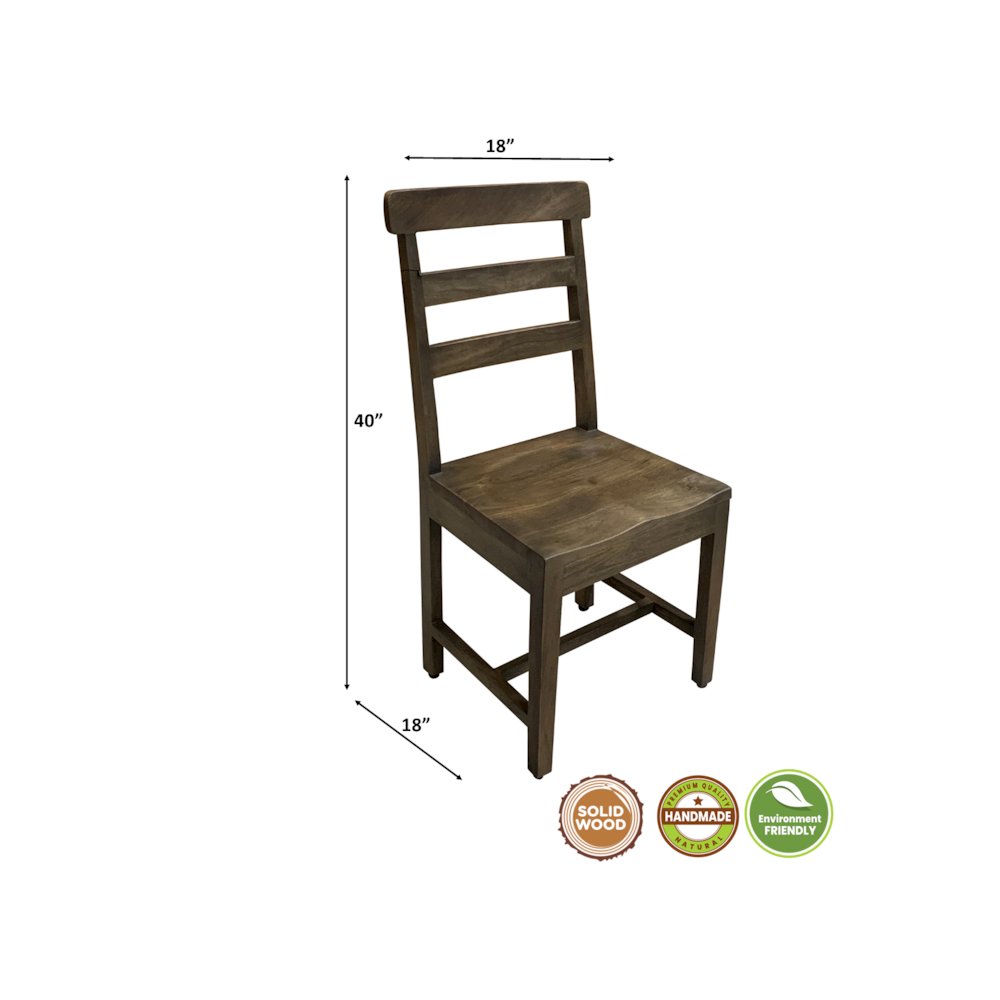 Kenin Solid Wood Dining Chairs (Set of 2). Picture 9