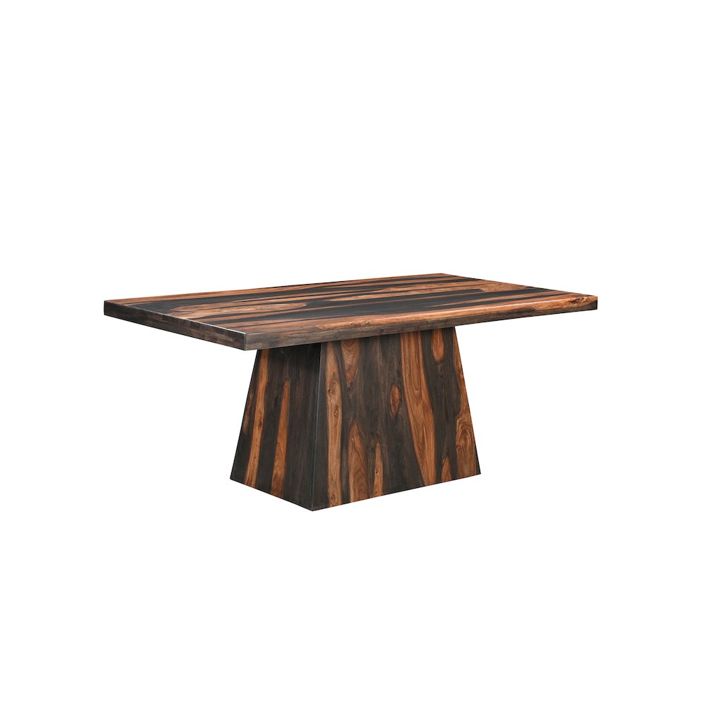 Marin 75" Solid Wood Pedestal Dining Table. Picture 1