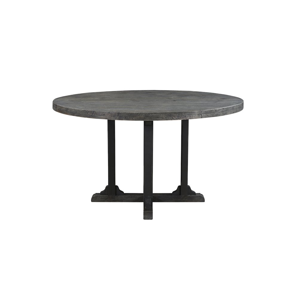 Reed 54" Round Solid Wood Dining Table. Picture 2