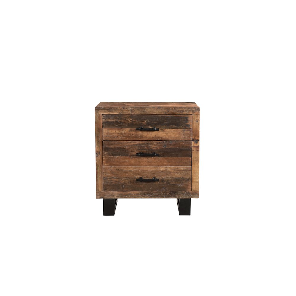 Hartley 3-drawer Solid Wood Nightstand. Picture 2