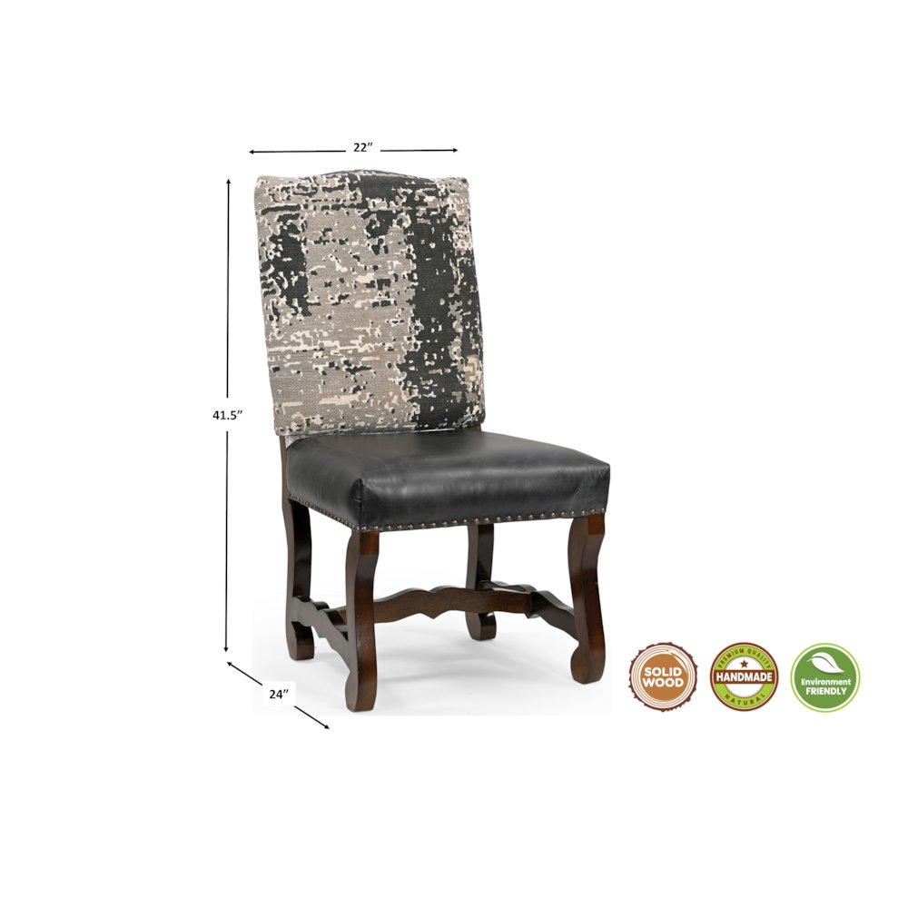 Savoy 7-piece Live Edge Solid Wood Dining Set. Picture 6