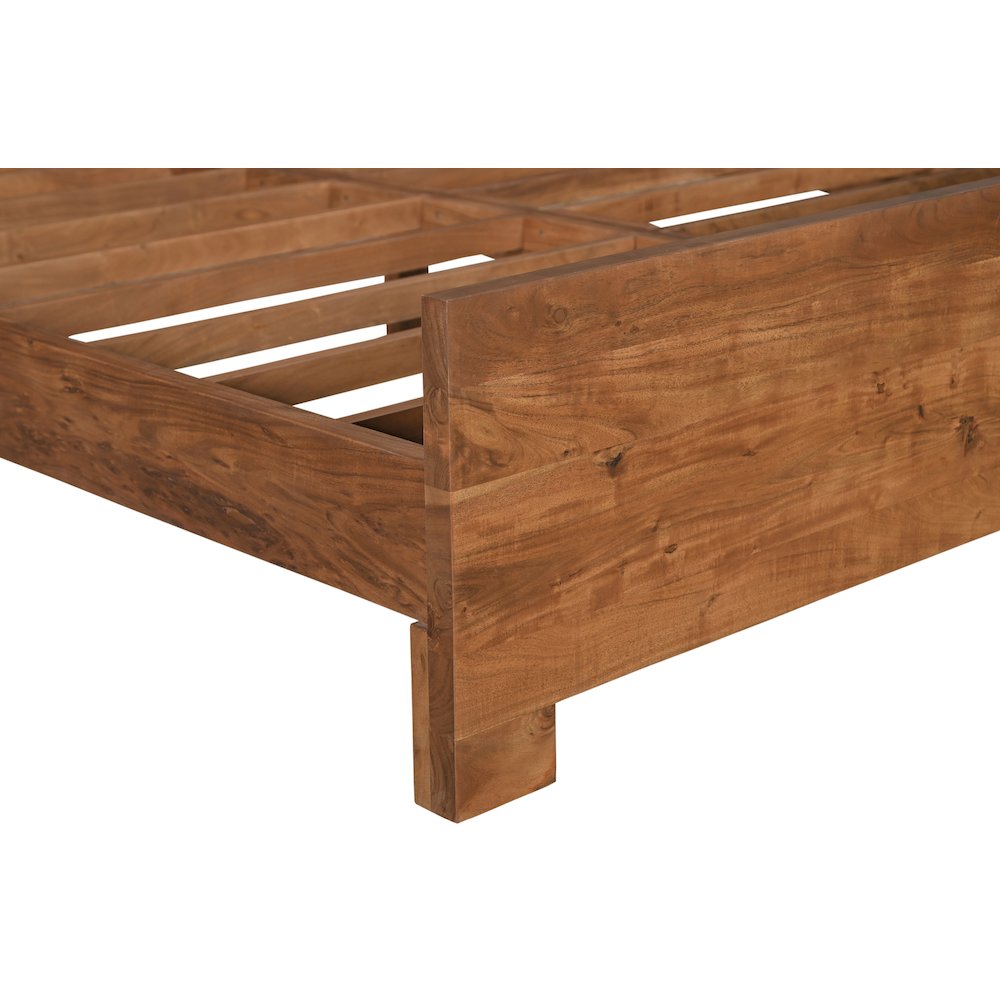 Ferris Live Edge Solid Wood Queen Panel Bed. Picture 7