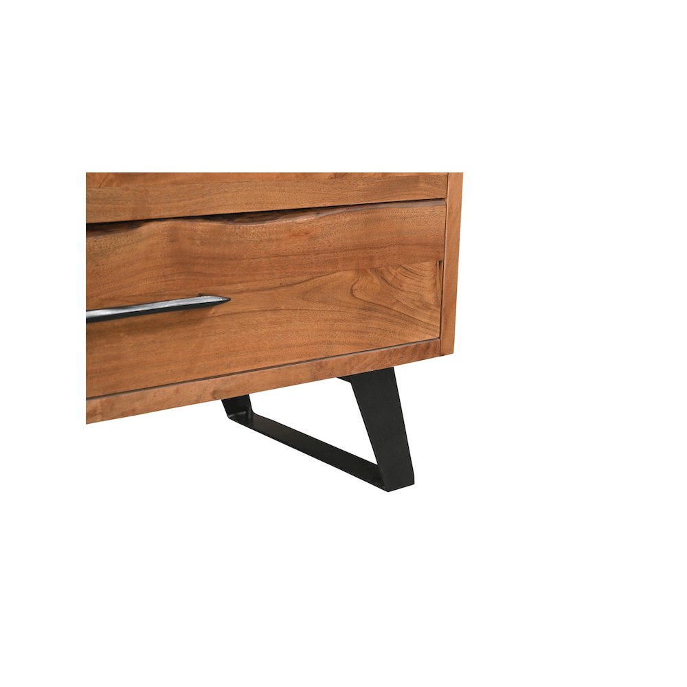 Ferris 5-drawer Live Edge Solid Wood Chest. Picture 4