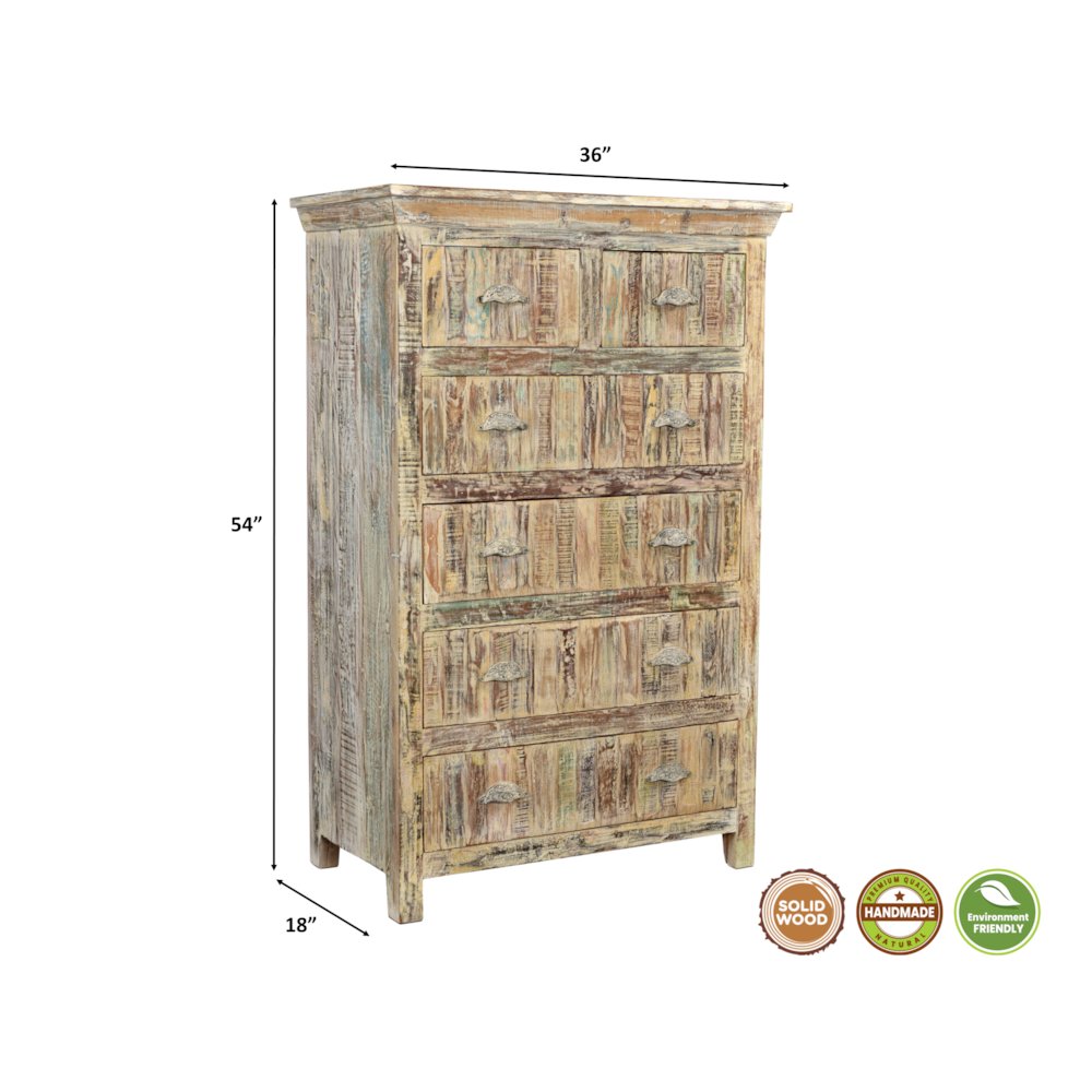 Prescott 6-drawer Solid Wood Chest. Picture 4