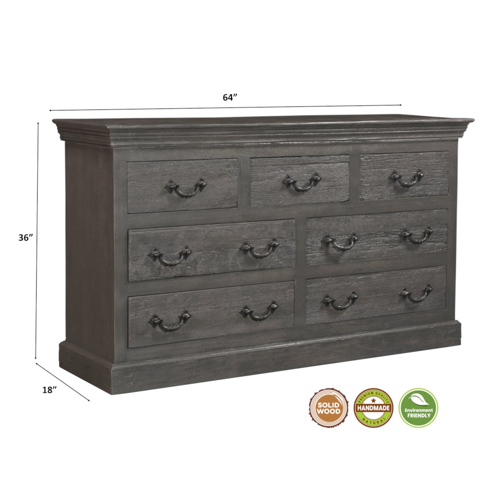 Callan 7-drawer Solid Wood Dresser. Picture 9