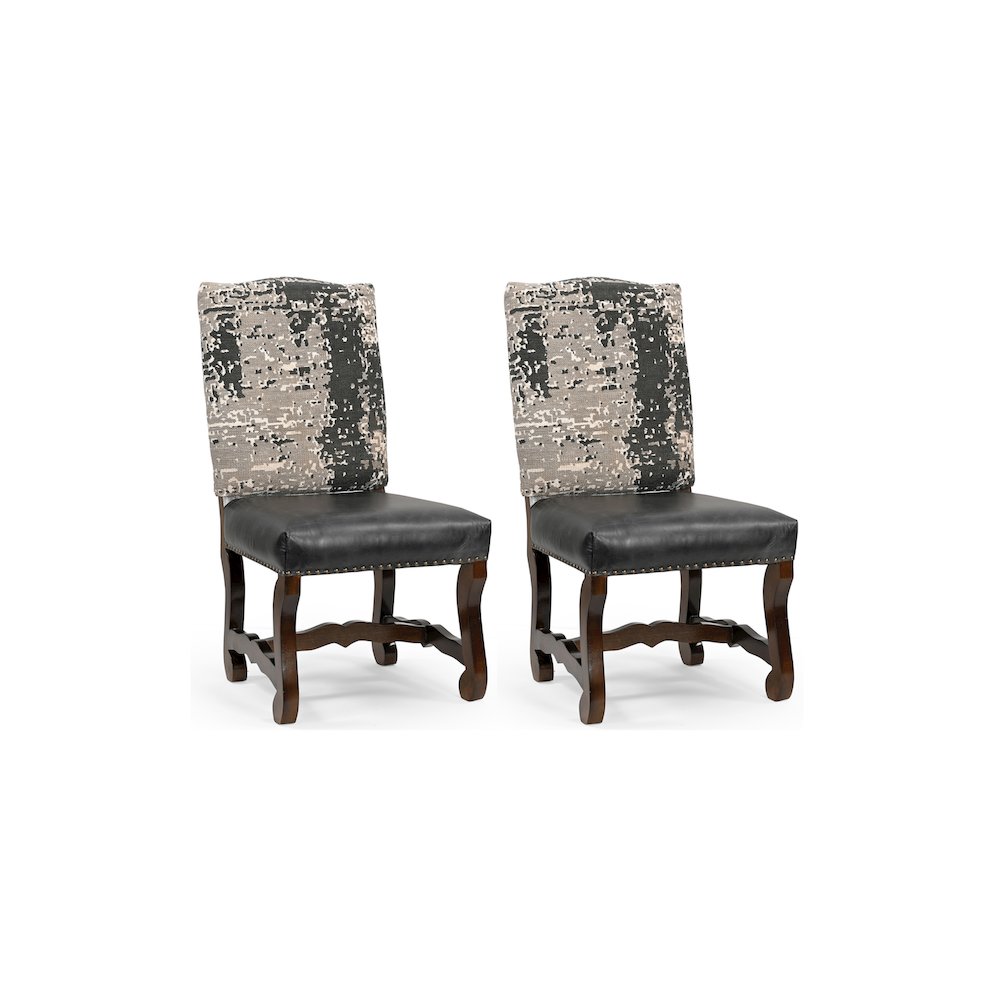 Torrence Upholstered Solid Wood Dining Chairs (Set of 2). Picture 1