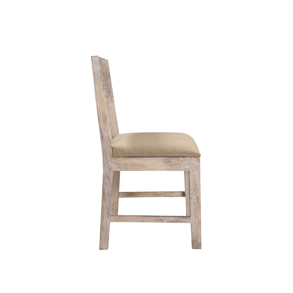Jensen Carved Solid Wood Dining Chairs (Set of 2). Picture 5