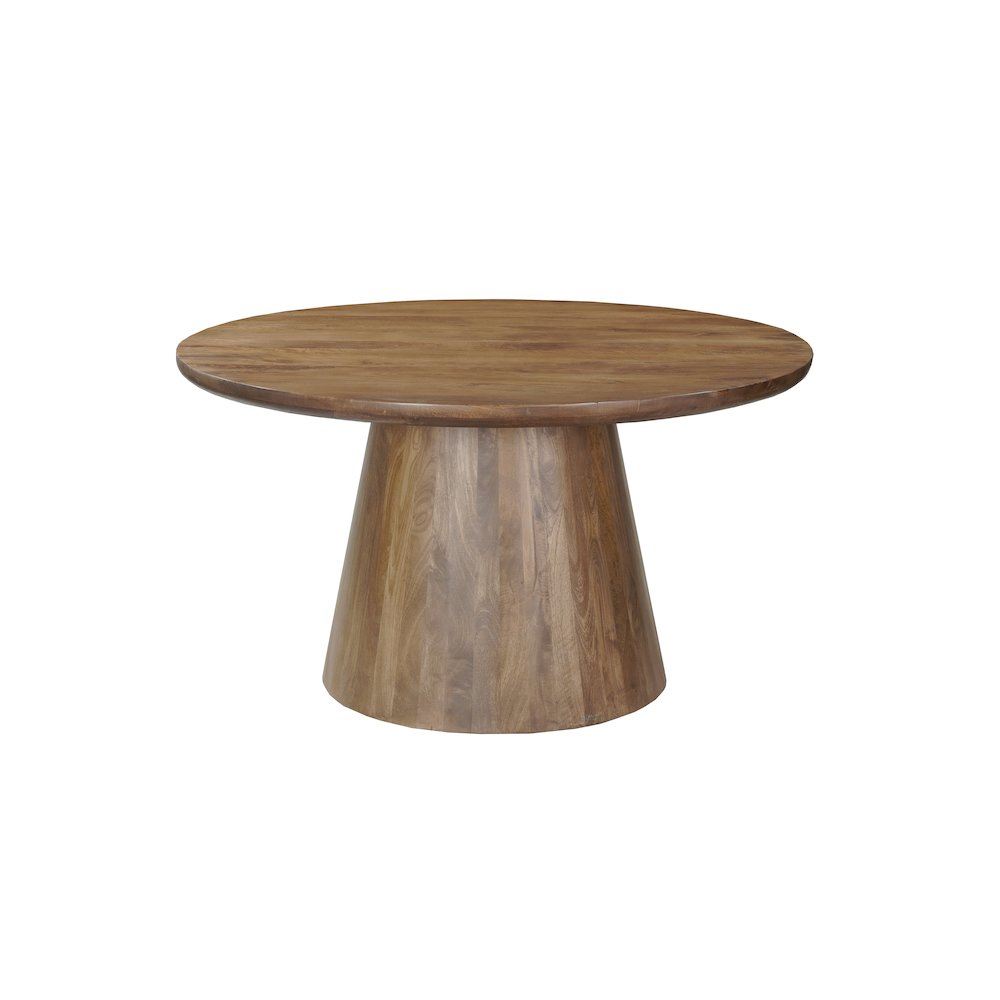 Renith 54" Round Solid Wood Dining Table. Picture 1