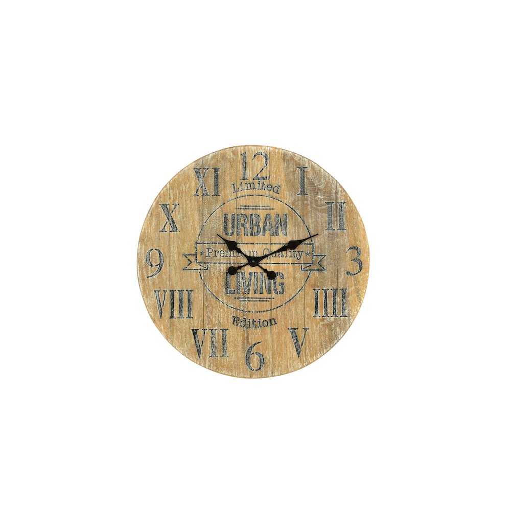 Sylvia Solid Wood Wall Clock. Picture 1