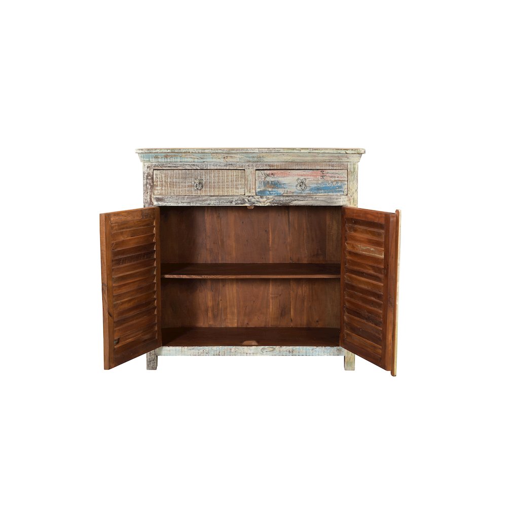 Prescott 2-drawer 2-door Shutter Solid Wood Sideboard. Picture 4
