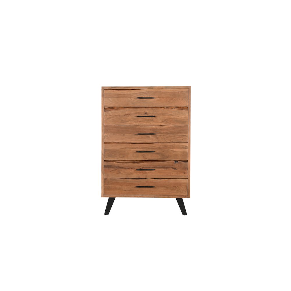 Ferris 5-drawer Live Edge Solid Wood Chest. Picture 3