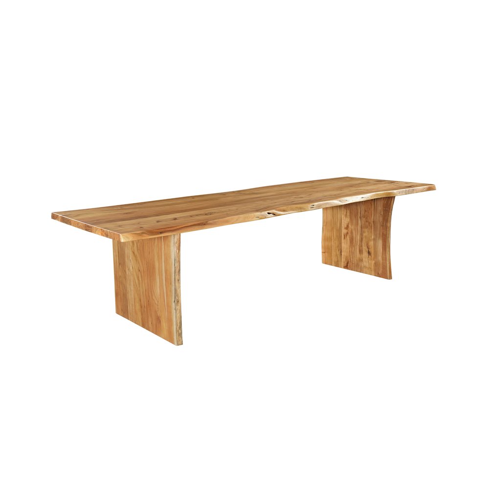 Savoy 108" Live Edge Solid Wood Dining Table. Picture 1