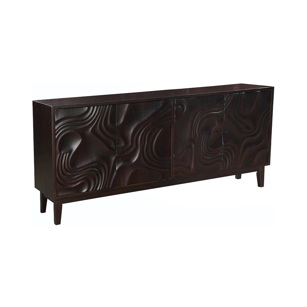 Renith 4-door Carved Solid Wood Sideboard. Picture 1