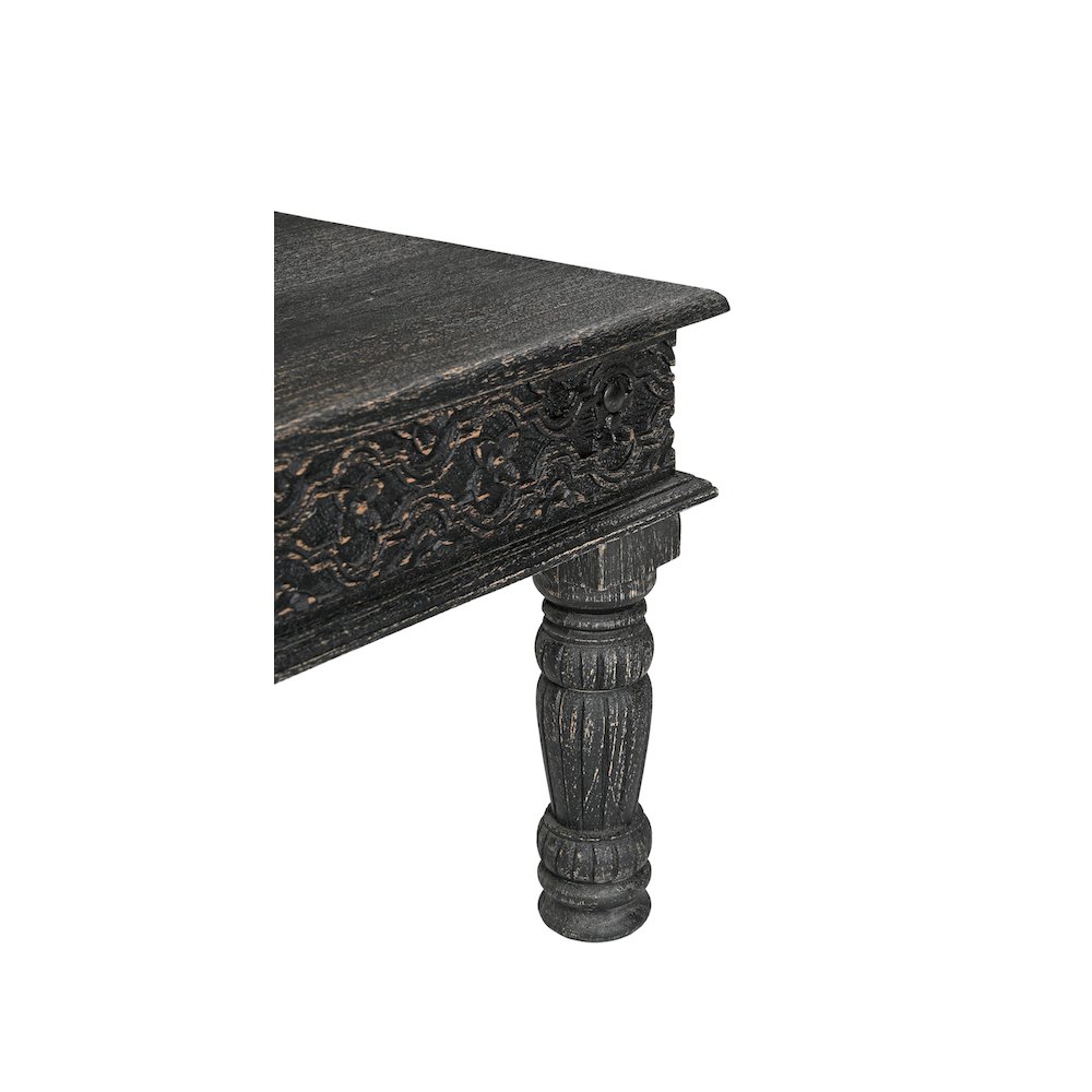 Eldris 3-piece Carved Solid Wood Living Room Table Set. Picture 4