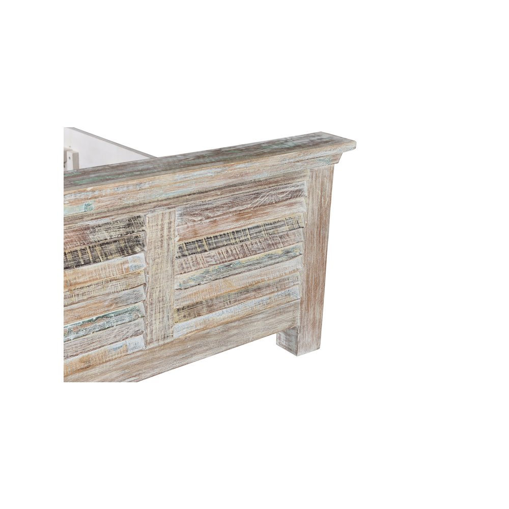 Prescott Shutter Solid Wood King Panel Bed. Picture 5