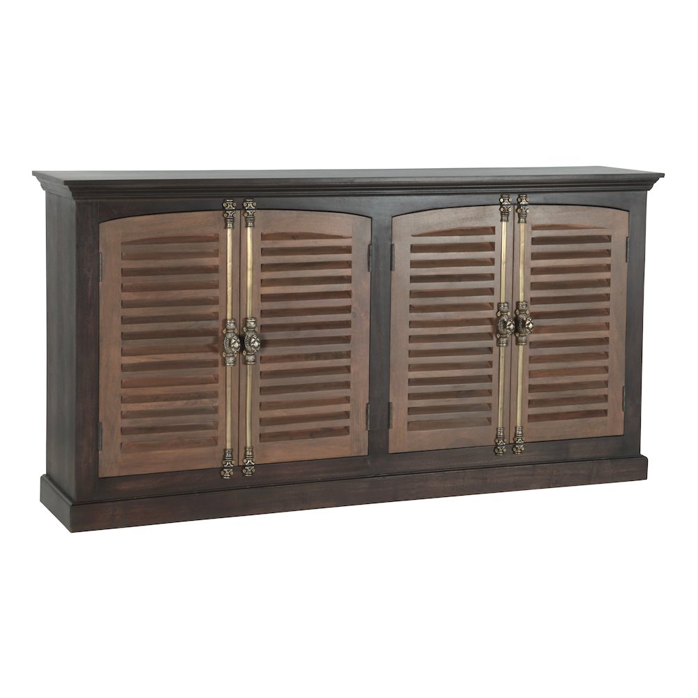 Lennox 4-door Shutter Solid Wood Sideboard. Picture 1