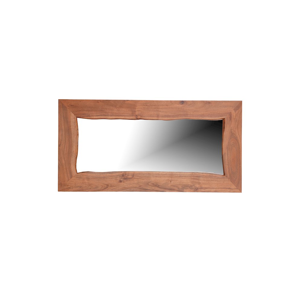 Ferris Live Edge Solid Wood Accent Mirror. Picture 1