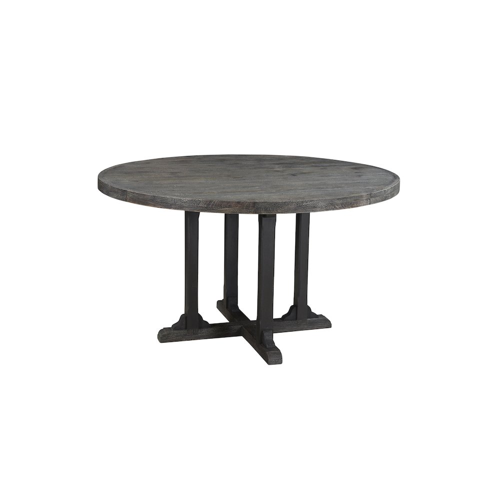 Reed 54" Round Solid Wood Dining Table. Picture 1