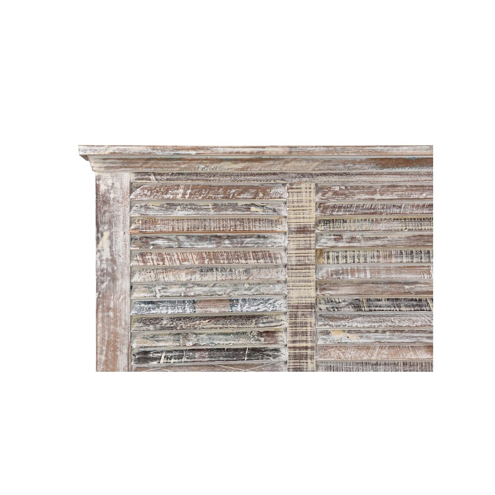 Prescott Shutter Solid Wood King Panel Bed. Picture 4