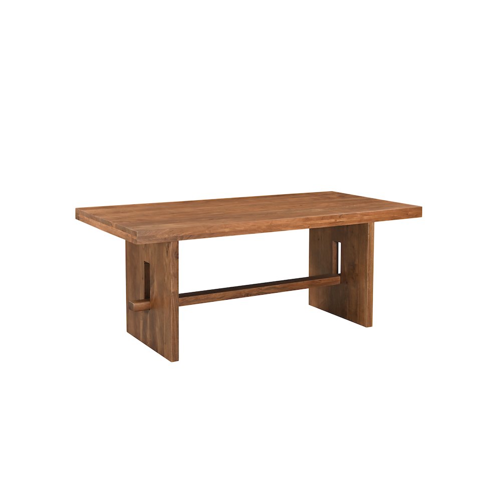 Elyria 75" Solid Wood Trestle Dining Table. Picture 1