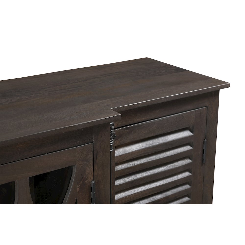 Lennox 4-door Carved Solid Wood Sideboard. Picture 7