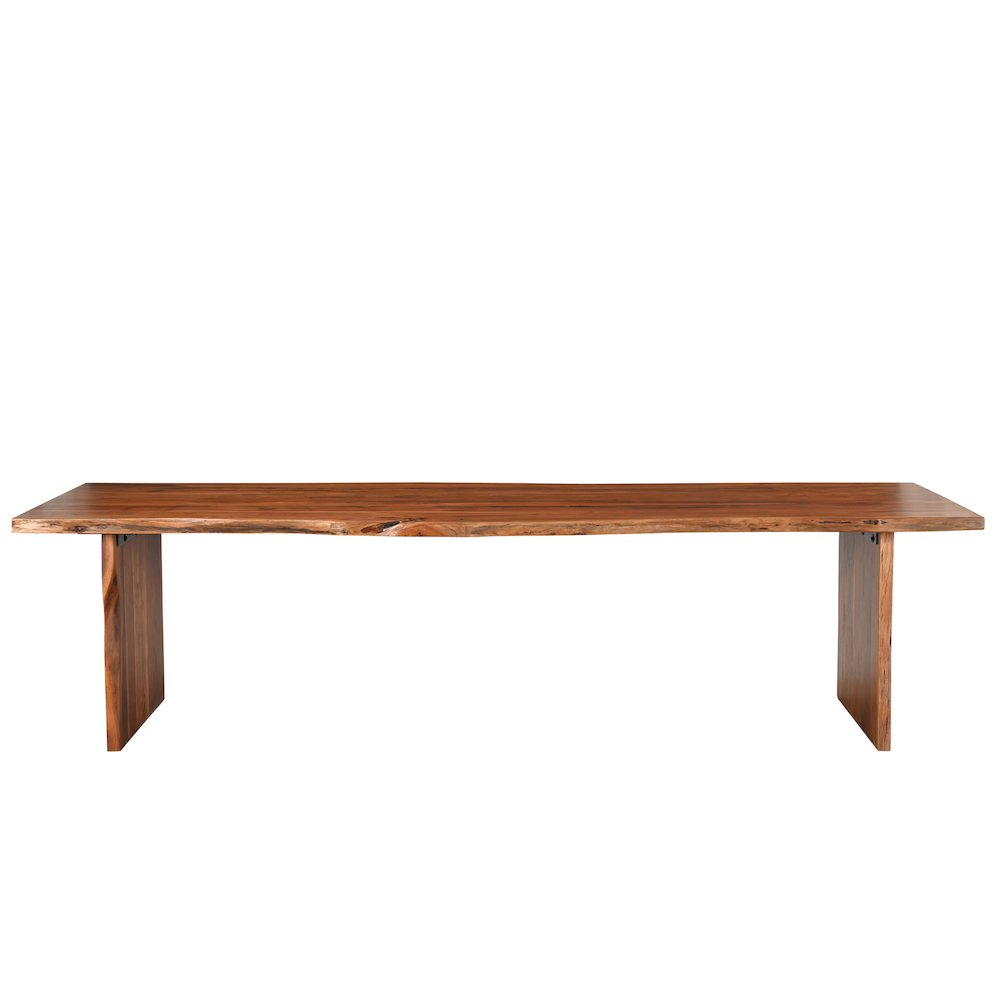 Oren 60" Live Edge Solid Wood Dining Bench. Picture 2