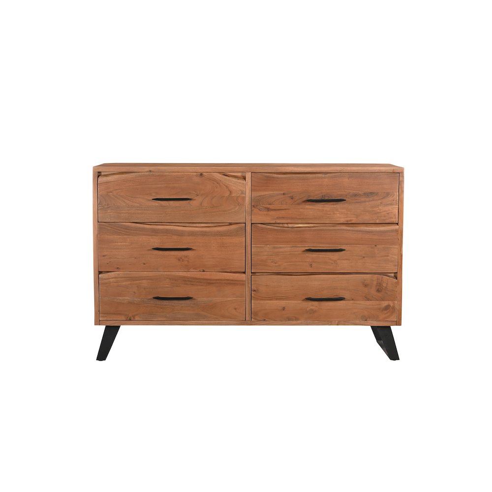 Ferris 6-drawer Live Edge Solid Wood Dresser. Picture 3