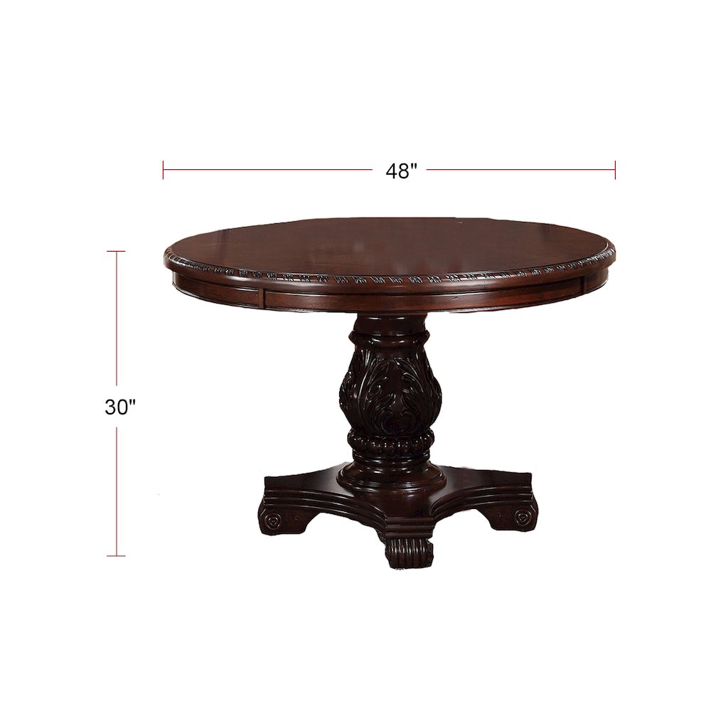 Rubberr Wooden Dining Table in Brown. Picture 5