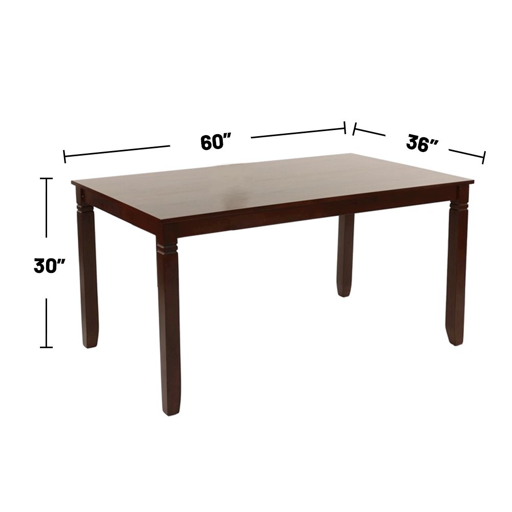 Galliano 7 Piece Espresso Finish Dining Set. Picture 3