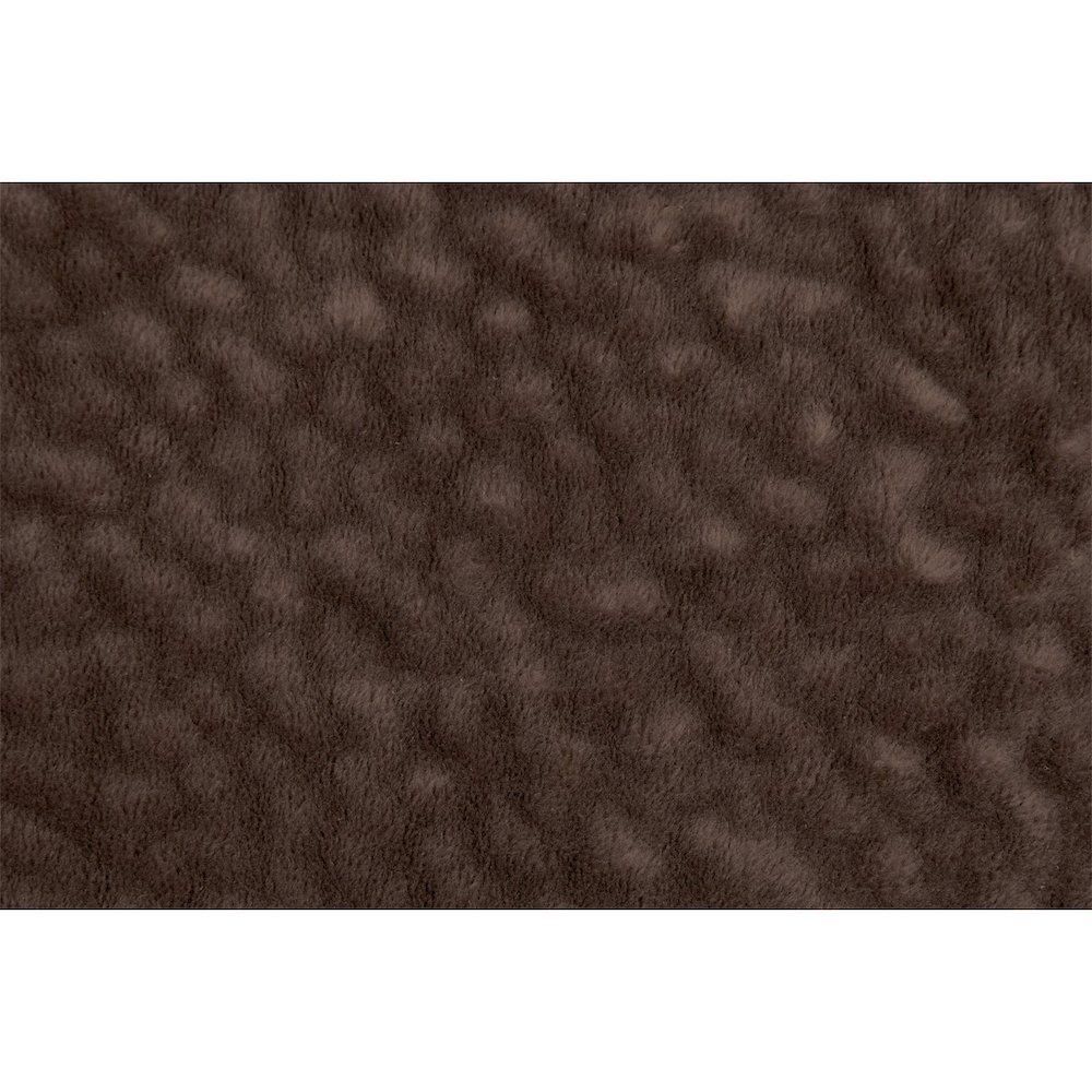 Padded Suede Upholstered Rocker Recliner in Chocolate. Picture 4