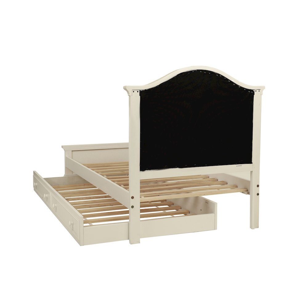 Twin Size Bed with Trundle in Pink and White. Picture 4