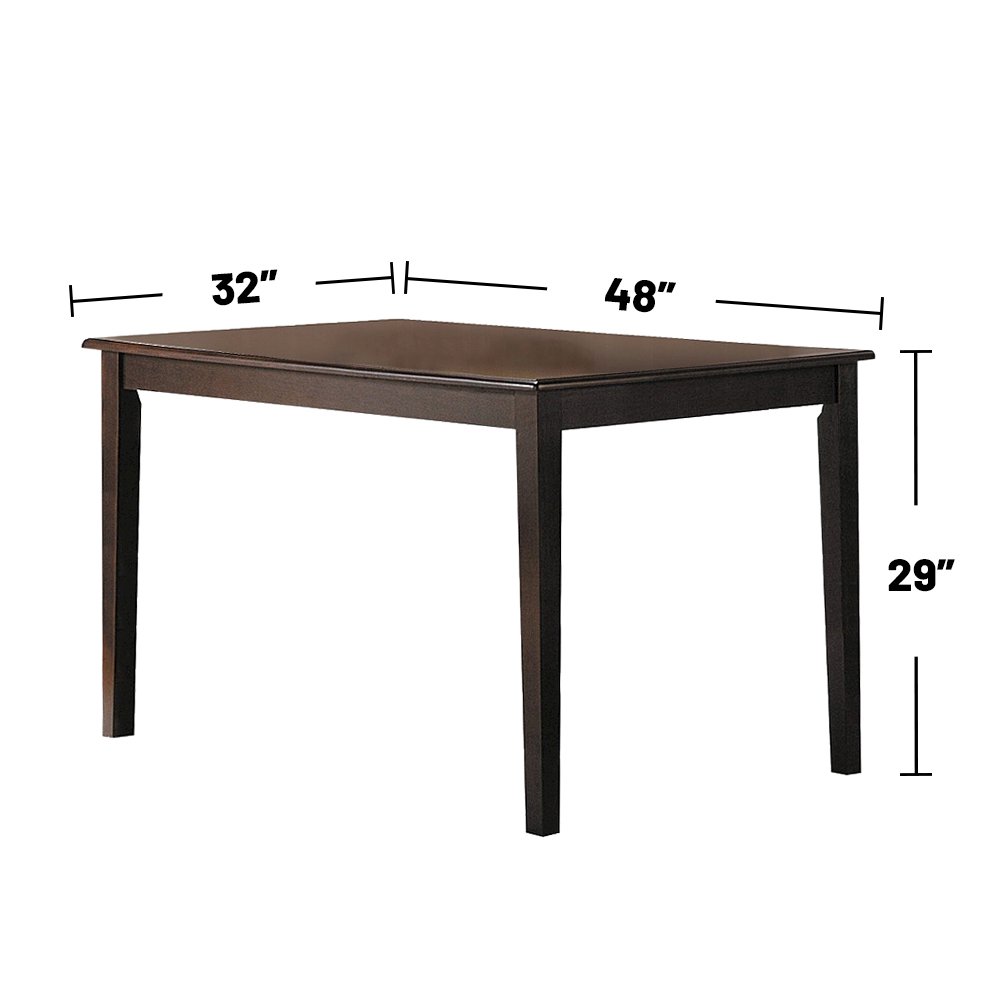 Rectangular Wooden Dining Table in Espresso Finish. Picture 3