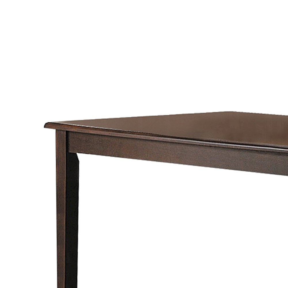 Rectangular Wooden Dining Table in Espresso Finish. Picture 4