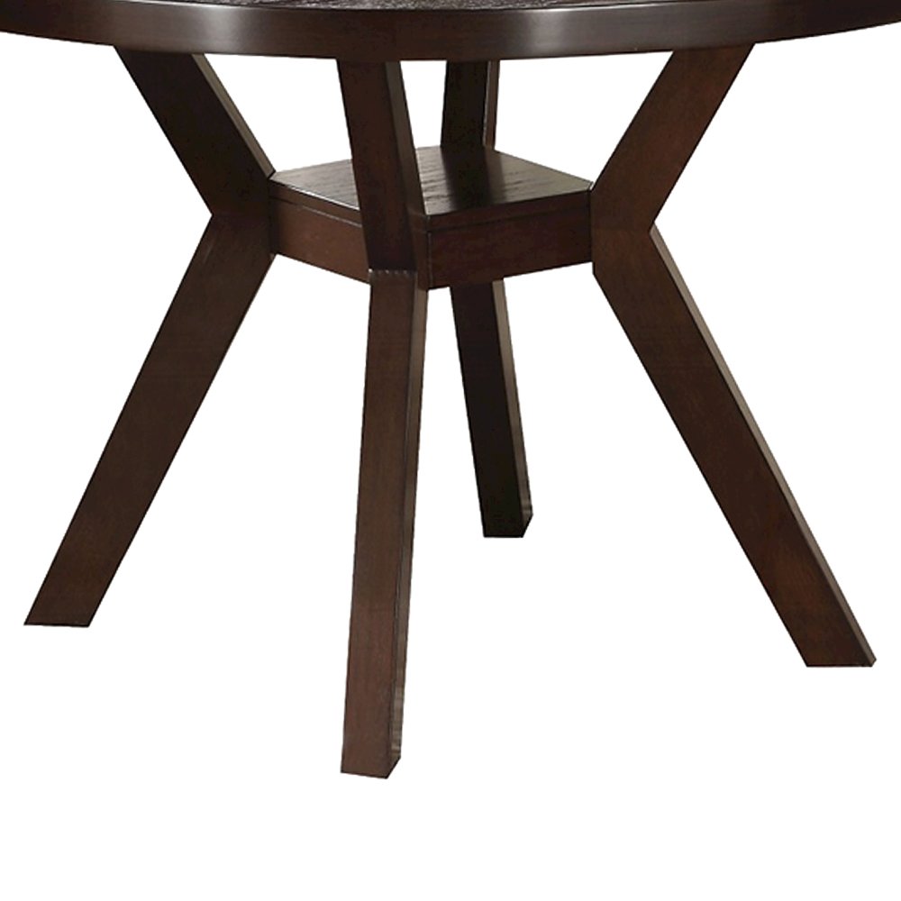 Round Dining Table in Espresso. Picture 4