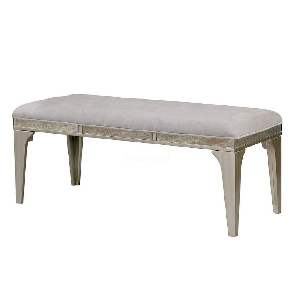 Simple Relax Dining Bench, Silver/Light Gray. Picture 1