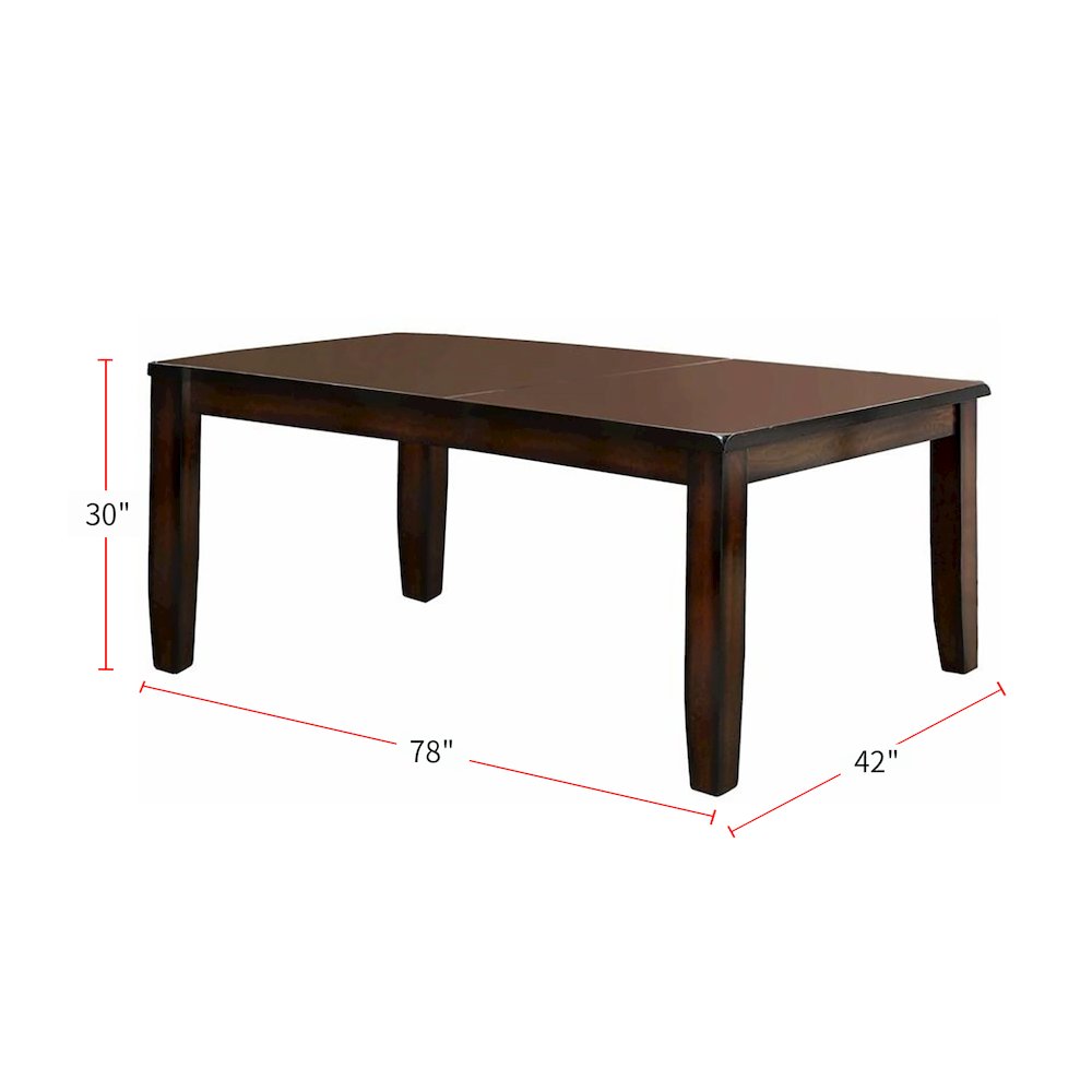 Rectangular Dining Table in Dark Cherry. Picture 4