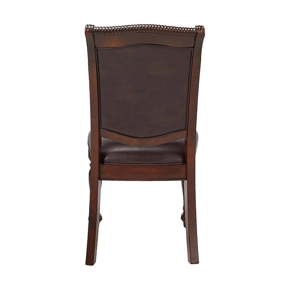 Simple Relax Dining Chair, Brown Cherry/Espresso Set of 2. Picture 5