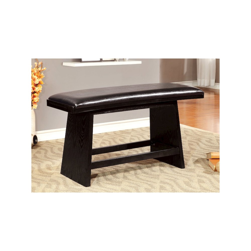 Simple Relax Dining Bench, Black. Picture 2