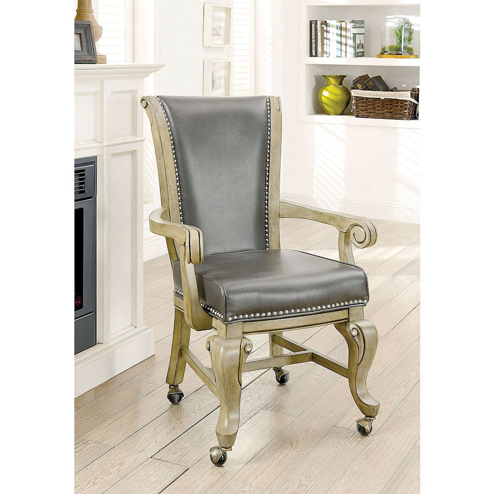 Simple Relax Dining Chair, Grey Set of 2. Picture 2