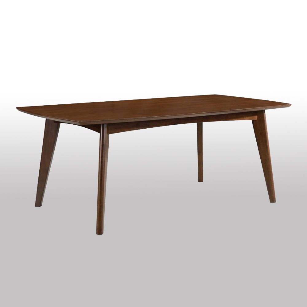 Rectangular Wood Dining Table in Dark Walnut. Picture 2
