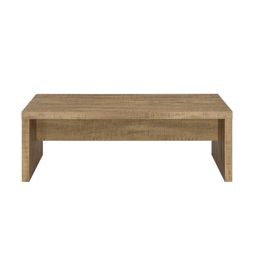 Rectangular Wood Coffee Table in Mango Finish. Picture 1
