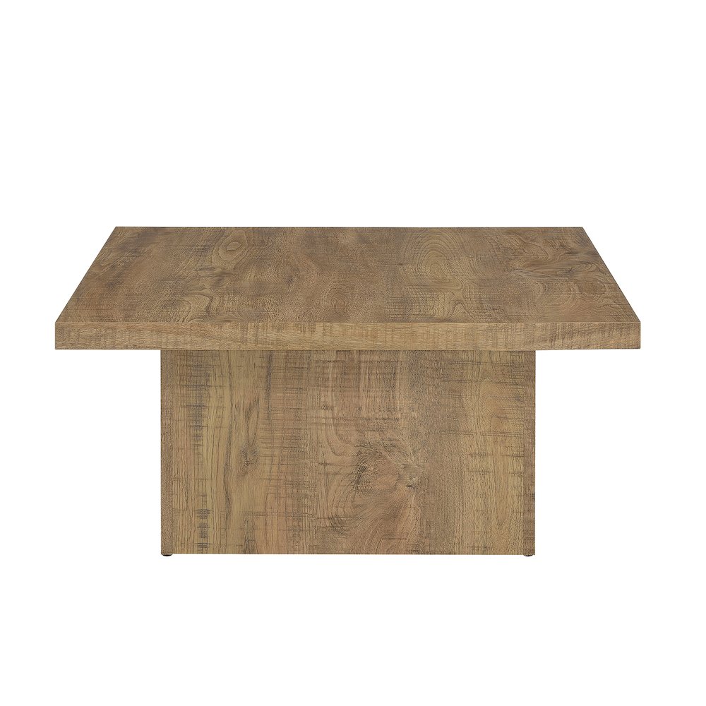 Square Engineered Wood Coffee Table in Mango. Picture 4