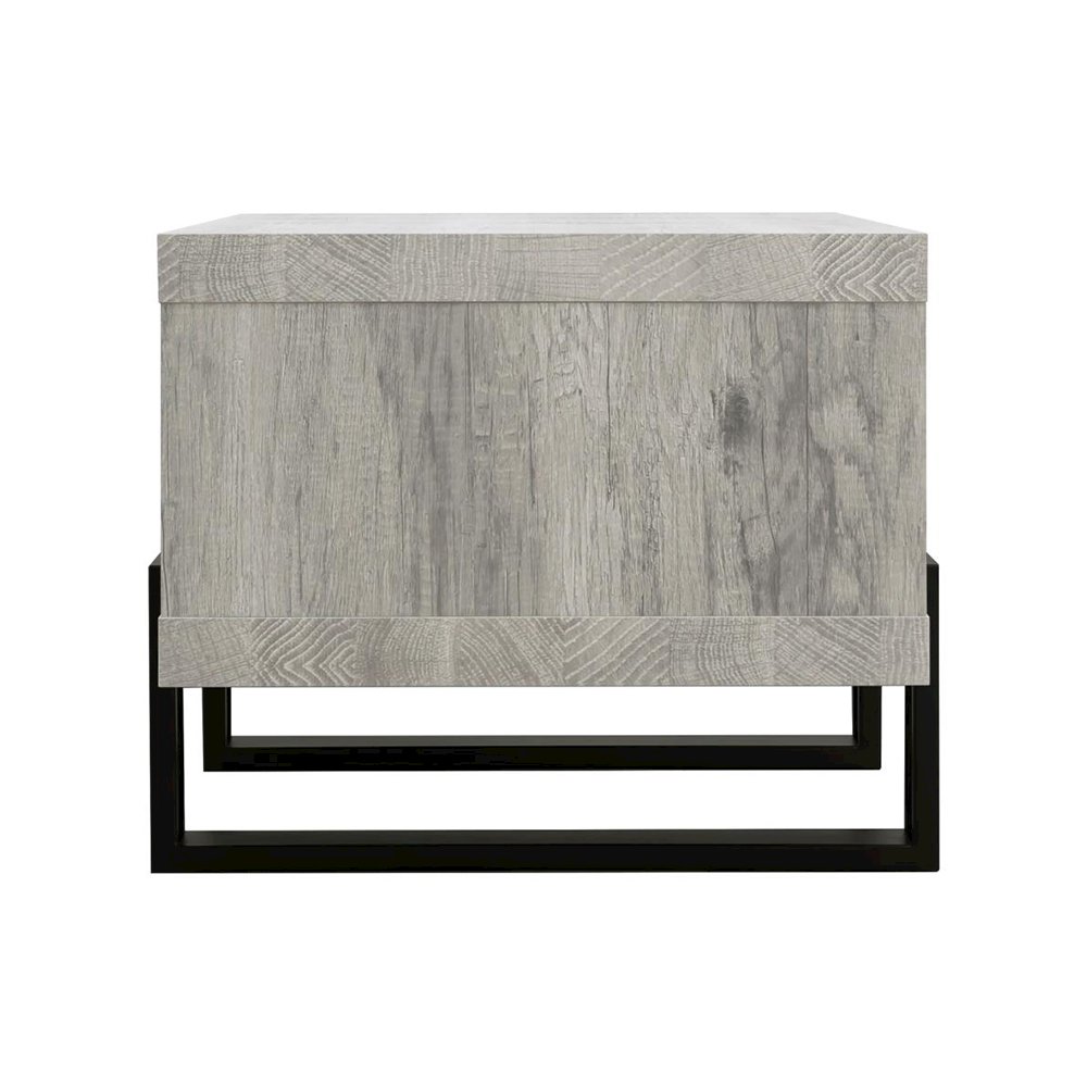 Living Room Coffee Table With Shelf in Grey. Picture 4