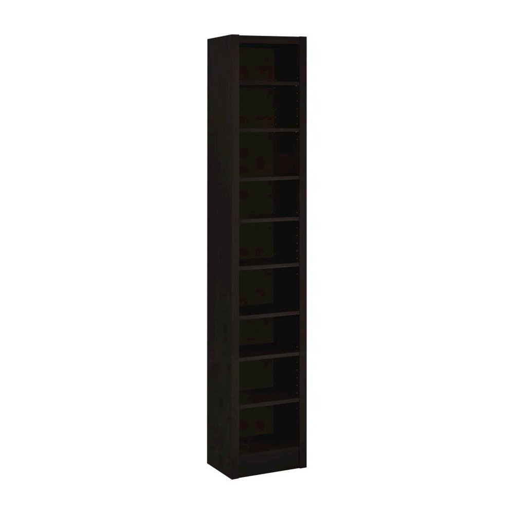 Rectangular Bookcase With 2 Fixed Shelves, Cappuccino. Picture 1
